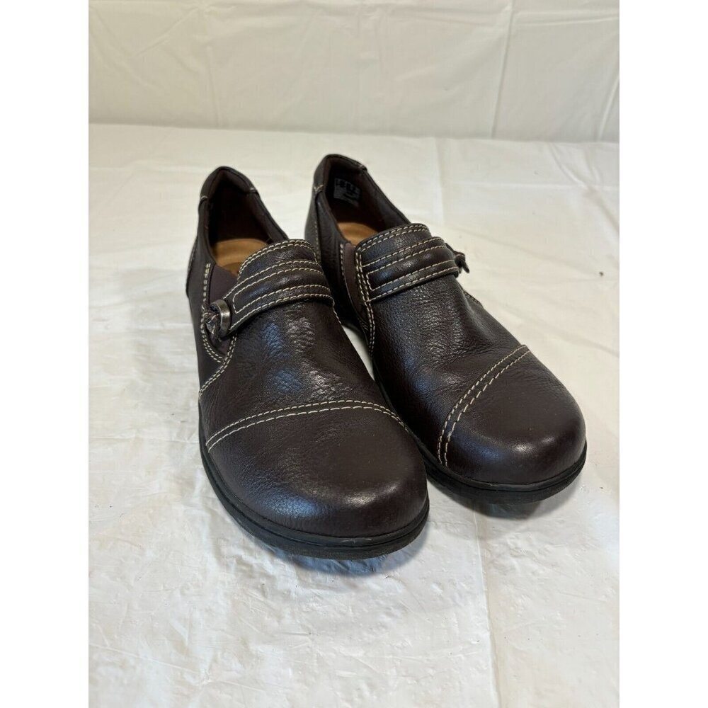 Clarks Fiana Coast Fisherman Sandal Brown Leather Size 8 M